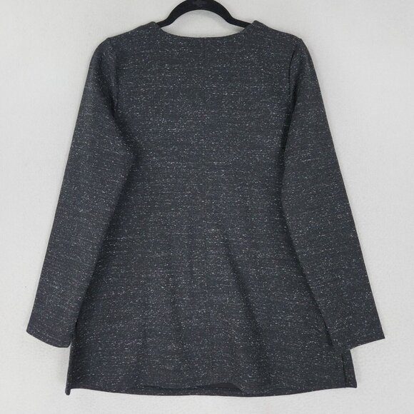 J Jill Shirt Womens Small Gray Long Sleeve Pullover V Neck Wearever Tunic NEW - Picture 9 of 10